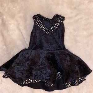 American Girl Doll 2010 Black Velvet Midnight Skater Dress